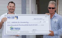 Twin Star Donates $1,500 to Habitat for Humanity