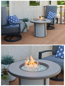 Outdoor GreatRoom Company Debuts Grey Stonefire Gas Fire Pit Table