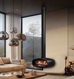 Ortal Unveils New Oval Fireplace