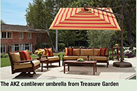 TREASURE GARDEN EXPANDS ITS AKZ CANTILEVER UMBRELLA COLLECTION