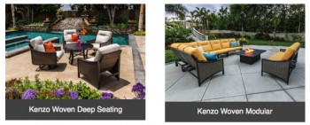 Tropitone Broadens Kenzo Collection with Woven Deep Seating